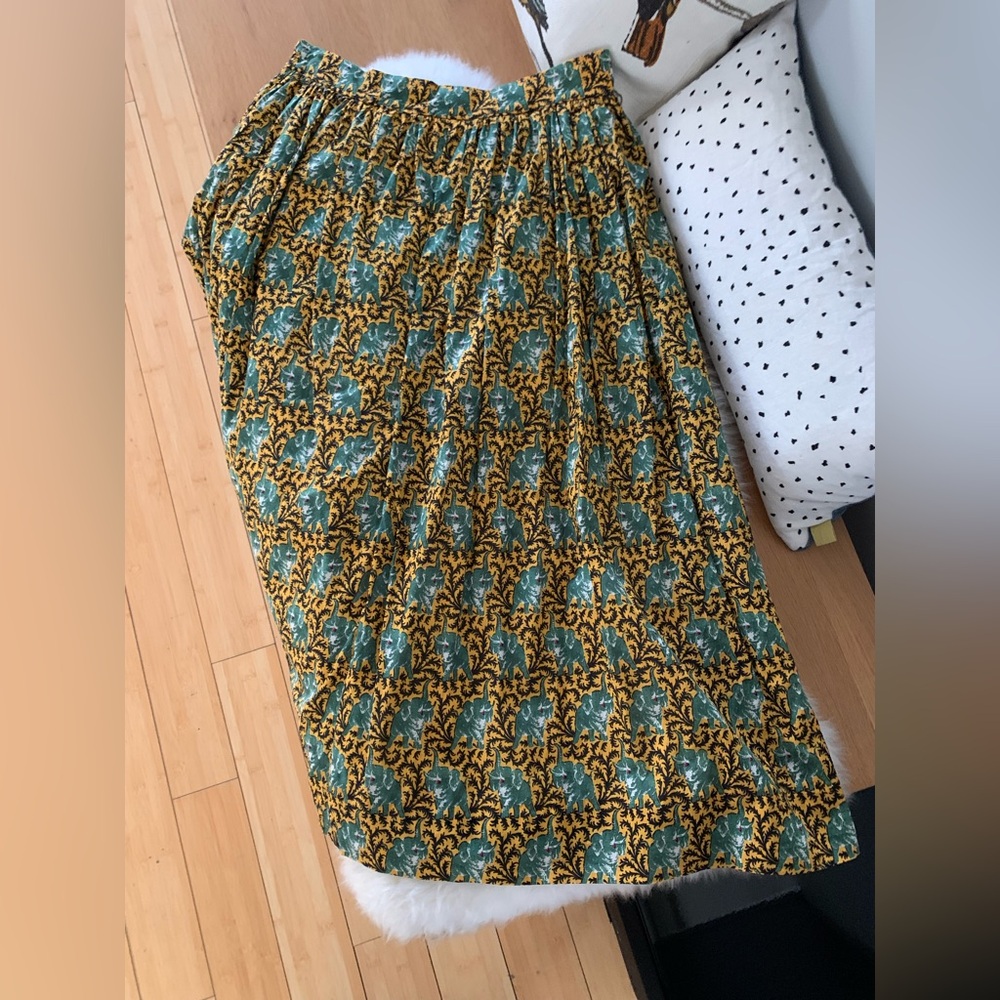J. Crew Ratti Elephant Print Skirt - Picture 2 of 5